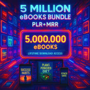5 Million eBooks Mega Bundle Plr Mrr, Resellable Ebooks